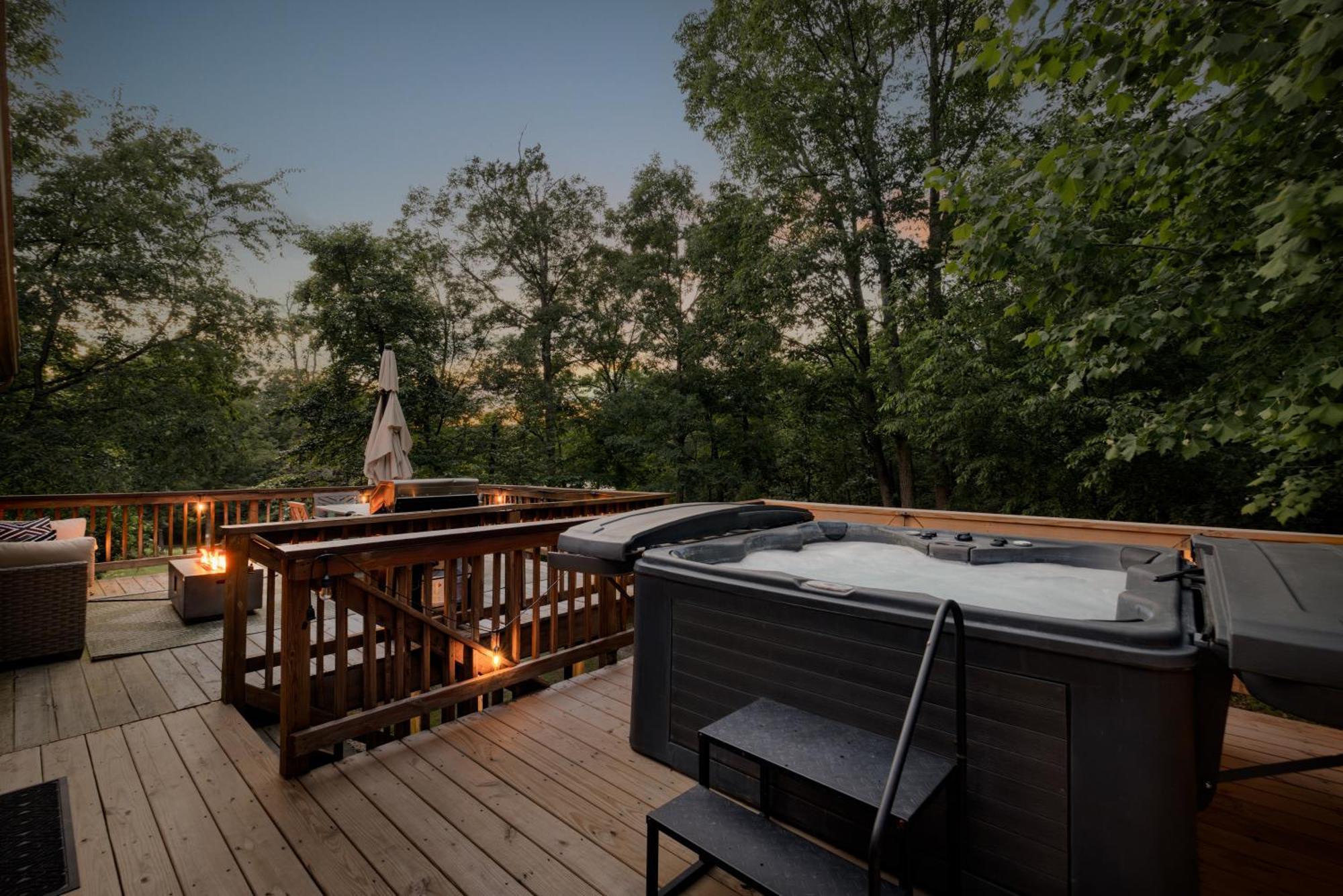Shenandoah Dog Friendly Cabin With River Access, Hot Tub, Fire Pit, Bbq, Outdoor Dining שננדואה מראה חיצוני תמונה